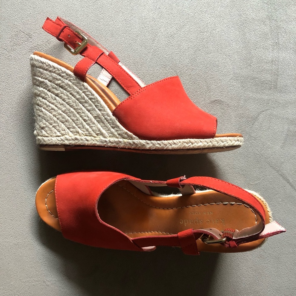 Kate Spade Wedges Coral